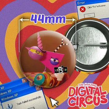 Значок Зубл из веб-сериала Удивительный цифровой цирк / The Amazing Digital Circus. №79. 44мм