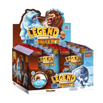 Дисплей стретч-игрушек серии Legend of animals Макси – Лёд и пламя (8 шт)