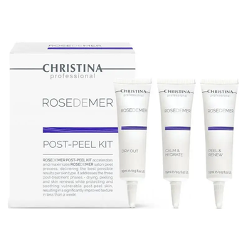 Rose de Mer - Набор по уходу за кожей после пилинга, Сhristina, 3*15 мл