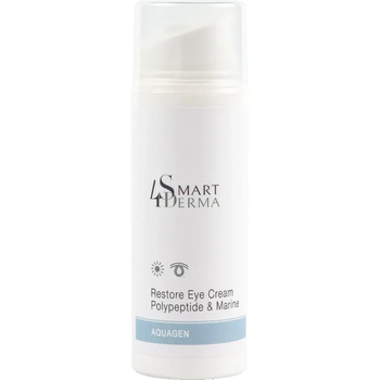 Зволожуючий дренажний крем від темних кіл та набряків Smart4Derma Aquagen Restore Eye Cream Polypeptid 100мл