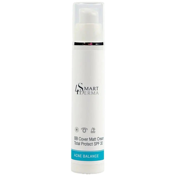 Матуючий ВВ крем Smart4Derma Acne Balance BB COVER MATT CREAM TOTAL PROTECT SPF 30 50мл