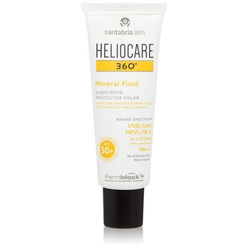 Сонцезахисний мінеральний флюїд SPF 50 Cantabria Labs Heliocare 360 50 мл.