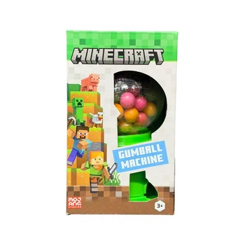 Машина для гри жувальних ґумболів у формі кулі з Minecraft Gumball Candy Machine 100 грам