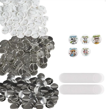 Набор деталей для значков-кнопок Vevor 32 мм Silver/White Б/В k1