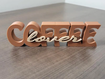 Об'ємний надпис для декору coffee lover. Aivory