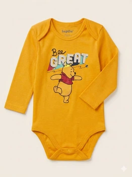 Боди с длинными рукавами для мальчика Disney Winnie the Pooh 370492 086-92 см (12-24 months) Желтый