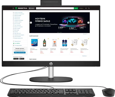 Моноблок HP All-in-One 24-cr0012ua (D3SB1EA) Jet Black