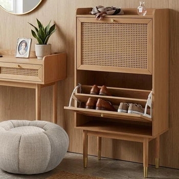 Комод для взуття 2 шухлядки Solana, Natural wood