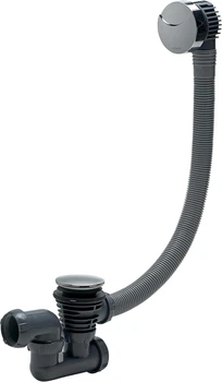 Сифон для ванны Wirquin Cable Bath Waste черный с тросиковым управлением Ø40