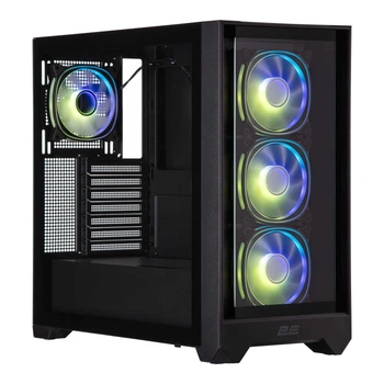 Корпус для комп'ютера 2E GAMING Dominator Pro G2302B Mid Tower mini-ITX/micro-ATX без БЖ Чорний (2E-G2302B)