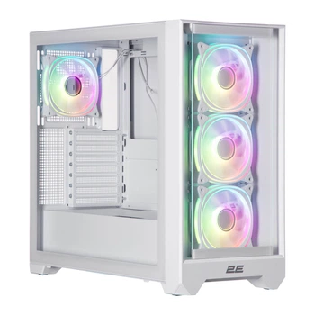 Корпус для комп'ютера 2E GAMING Dominator Pro G2302W Mid Tower mini-ITX/micro-ATX без БЖ Білий (2E-G2302W)