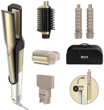 Styler Shark Glam Sleek Straight Waves & Curls Multi-styler HD6051SEU