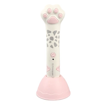 Набор для творчества 3D ручка "Лапка" Bambi XJ01-2(Pink) пластик 3 цветов