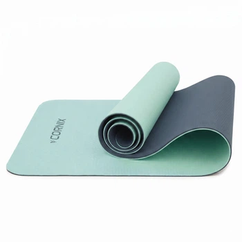 Коврик спортивные Cornix TPE 183 x 61 x 0.6 см для йоги и фитнеса XR-0492 Mint/Navy Blue