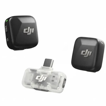 Радиосистема для смартфона DJI Mic Mini Mobile Version (2 TX + 1 Mobile RX) (CP.RN.00000458.01), 2 микрофона + адаптер USB-C для смартфона (Android/iPhone 15, 16,17)