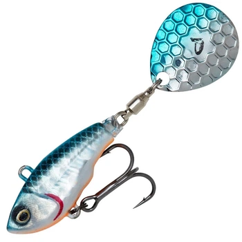 Тейл-спиннер Savage Gear Fat Tail Spin NL 55mm 6.5g Sinking Blue Silver
