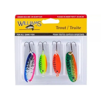 Набор блесен Williams Trout 4-Pack Kit UV