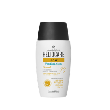 Гель-флюїд дитячий мінеральний сонцезахисний Heliocare 360 Pediatrics Mineral SPF50+ Cantabria Labs 50 мл