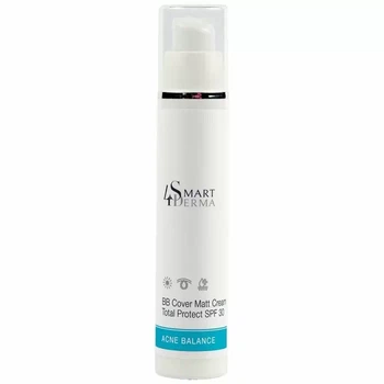 ВВ Крем матуючий денний для жирної проблемної шкіри BB Cover Matt Cream Total Protest Spf 30 Smart4Derma 50 мл