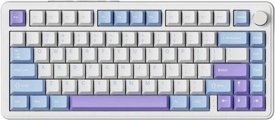 Ігрова Бездротова Механічна Клавітура Attack shark x85 White-purple