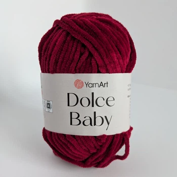 Пряжа YarnArt Dolce Baby №752 бордовий (червоний)