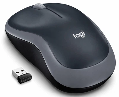 Беспроводная мышь Logitech M185 Wireless Grey USB 2.4 ГГц оптическая серая