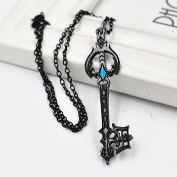 Підвіска на шию ключ Забуття (Oblivion Keyblade) з Kingdom Hearts, кулон чорний ключ