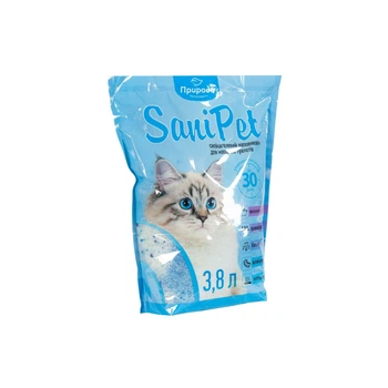Наповнювач Sani Pet для котячого туалету силікагелевий 3,8 л (4823082402663)