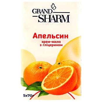 Набор мыла туалетного "Grand Шарм", Апельсин, 70 г х 5 шт/уп - 518149