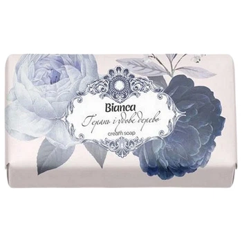 Крем-мыло твердое косметическое "Bianca" Герань, вдовое дерево, 200 г - 518223