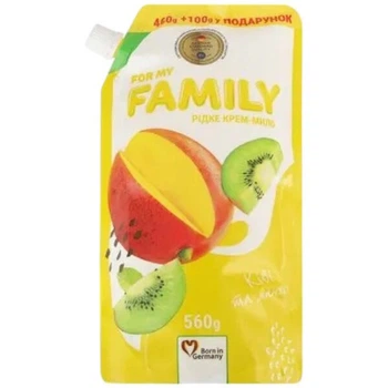 Крем-мыло For my FAMILY Киви и манго дой-пак 560 г - 577797
