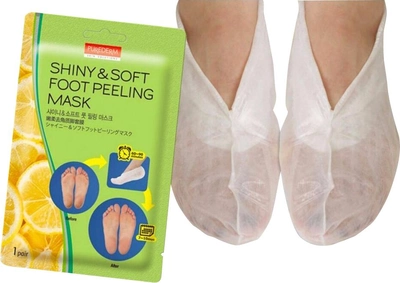 Педикюрная маска-носочки Purederm Shiny & Soft Foot Peeling Mask для пилинга 34 г (8809052587970)