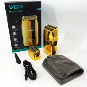 Машинка для стрижки беспроводная аккумуляторная VGR V-399 шейвер для бороды