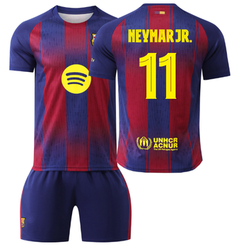 Футбольна дитяча форма Neymar Jr. (Неймар) 11 Barcelona (Барселона) сезон 24/25 розмір 24 зріст 135–140 см червоно-синя