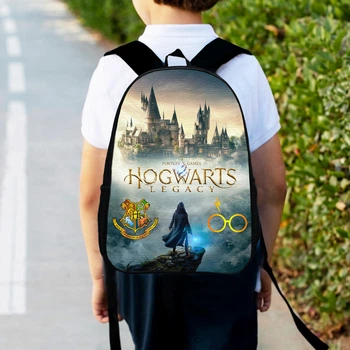 Рюкзак детский Гарри Поттер "Harry Potter" 34х27см, городской ранец для мальчика с принтом (00429)