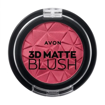 Матовые румяна для лица Avon 3D Matte Blush Оттенок: «Warm Flush / Нежный румянец, Лепестки сакуры» (Classic Aura) 3.6 г