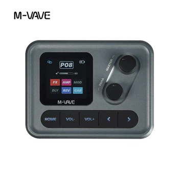 Гитарный процессор эффектов M-VAVE Pocket AMP, портативный с аккумулятором Серый