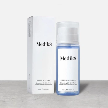 Тоник 2% bha с мягкой салициловой кислотой Medik8 Press & clear press clear з помпою 150 мл