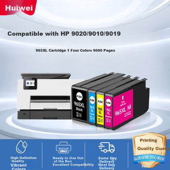 Чорнильний картридж Huiwei 965XL, сумісний з HP 9020 9010 9019 OfficeJet Pro 9012 9016 9026 9028 9018, комплект чотирьох кольорів