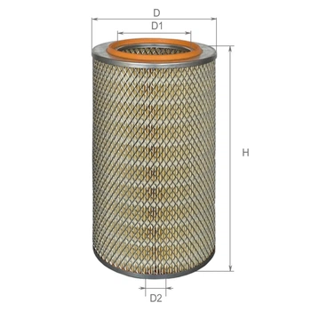 Фільтр повітряний ALPHA FILTER Еталон, TATA, JOHN DEERE 4000-Serie (В-054/1) Первинний фільтр зовнішній (AF 0750pe)