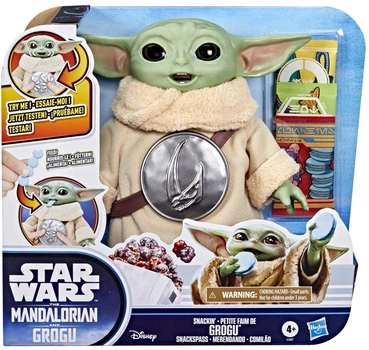 Interaktywna figurka Grogu Hasbro Star Wars The Mandalorian and Grogu – Snackin’ Grogu 16.5 cm (G3087) (5010996361042)