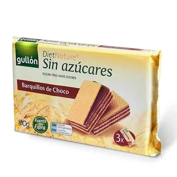 Вафли без сахара шоколадные Diet Nature Gullon, 180 г