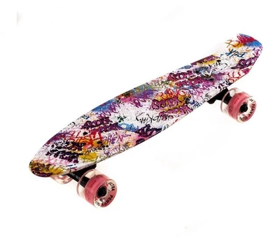 Пенні борд скейтборд Penny Board Fish Skateboards 22" ABEC-7 з світяться колесами MA-262/3