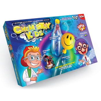 Набір для дослідів Chemistry Kids, економ (українською/російською), Danko Toys