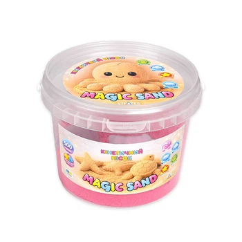 Кинетический песок Strateg Magic Sand в ведре 31195 500 г Розовый shop (4823136501687)