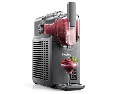 Слаш-машина Inoviva Slushie S 1.2, апарат для заморожених напоїв 2 л без льоду, смузі, фрапе, молочні коктейлі