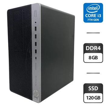 Компьютер HP ProDesk 600 G3 Tower / Intel Core i3-7100 (2 (4) ядра по 3.9 GHz) / 8 GB DDR4 / 120 GB SSD / Intel HD Graphics 630 б/у