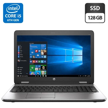 Ноутбук HP ProBook 650 G2 / 15.6" (1920x1080) TN / Intel Core i5-6200U (2 (4) ядра по 2.3 - 2.8 GHz) / 8 GB DDR3 / 128 GB SSD / Intel HD Graphics 4600 / WebCam / DVD-ROM б/у