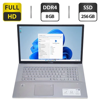Ультрабук Asus Vivobook S712JA6 / 17.3" (1920x1080) IPS / Intel Core i5-1035G1 (4 (8) ядра по 1.0 - 3.6 GHz) / 8 GB DDR4 / 256 GB SSD / Intel UHD Graphics / WebCam б/в