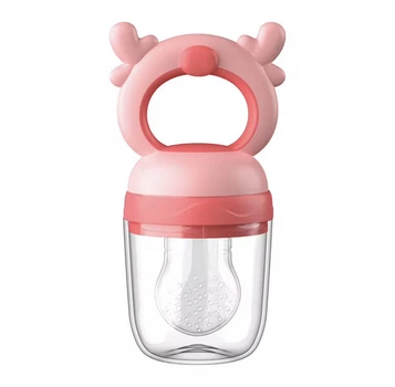Дитячий ніблер з силіконовою насадкою Рожевий